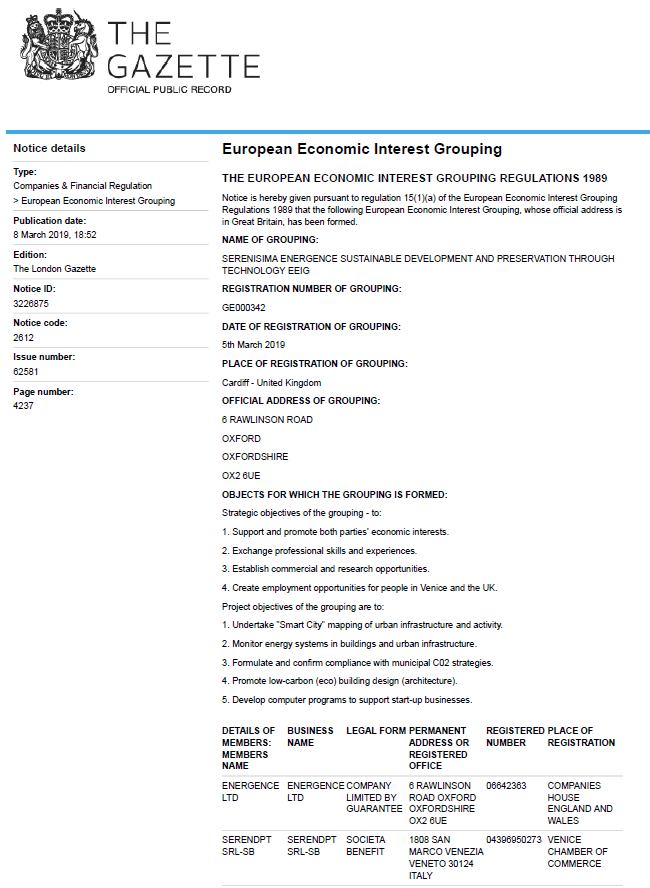 SESDPT Gazette Notice